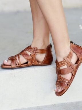 Bed Stu Cara Leather Sandals Strappy Gladiator